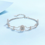 S925 Sterling H&otilde;be K&auml;eehted Naistele Moissaniit Moekas Lihtne K&auml;ev&otilde;ru Kaetud Pt950 Kullaga Kingituseks Adjustable size
