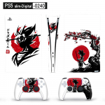 Art Vinyl Skin Skin kleebis PS5 &otilde;hukesele digitaalsele konsoolile ja 2 kontrolleri kleebise kaanele One Size