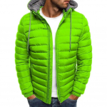 Meeste jope kapuutsiga t&otilde;mblukk &uuml;hev&auml;rviline pikkade varrukatega taskud k&uuml;lmakindel s&uuml;gisene paksu puuvillase polsterdatud mantel &otilde;ues kasutamiseks 3XL
