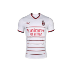 Puma AC Milan v&otilde;&otilde;rsilp F&auml;nniversioon Triibuline Kirjutus Mat&scaron; L&uuml;hikeste Varrukatega Jalgpallis&auml;rk Meeste Spordir&otilde;ivad Valge 765834-02 XS
