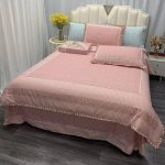 Uus harjatud neljaosaline komplekt masinas pestav v&auml;ike lilleline voodilina tekikate &uuml;hele kaheinimesevoodile &uuml;lemised tarvikud 200x230cm quilt cover