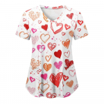 Naiste Scrubs Topid &Otilde;e vormiriietus S&uuml;da 3D Prindiga T-s&auml;rk Naiste Mood V-kaelusega Taskukombinesoonid Meditsiinivormid T&ouml;&ouml;riided 5XL