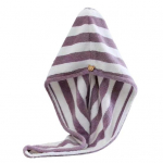 Juukser&auml;tiku m&auml;his triibulise mustriga vett imav korallifliis Unisex du&scaron;ipea r&auml;tik