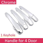 for Mazda 3 BK Sedan Hatch MPS 2004 2005 2006 2007 2008 2009 Luxuriou Chrome Door Handle Cover Trim Set Car Styling Accessories Mazda 3 BK red