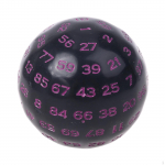 100 Sided s Fmily Gme Entertinment Polyhedrl for Kids dult Role Plying Bord Ply Fun Black Purple-2