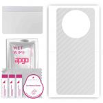 apgo Protective Skin Sticker for the back compatible with Honor X9 4G, Wrap Film, Foil, Vinyl - Pattern Transparent Carbon