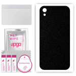 apgo Protective Skin Sticker for the back compatible with Honor Play 3e, Wrap Film, Foil, Vinyl - Pattern Matte Black