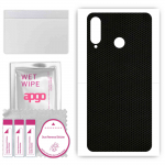 apgo Protective Skin Sticker for the back compatible with Huawei nova 4e, Wrap Film, Foil, Vinyl - Pattern Matrix