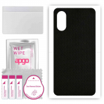 apgo Protective Skin Sticker for the back compatible with ZTE Blade A31 Plus, Wrap Film, Foil, Vinyl - Pattern Matrix