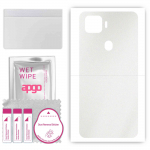 apgo Protective Skin Sticker for the back compatible with ZTE Blade X1 5G, Wrap Film, Foil, Vinyl - Pattern Matte Transparent