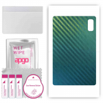 apgo Protective Skin Sticker for the back compatible with HTC A103 Plus, Wrap Film, Foil, Vinyl - Pattern Carbon Chameleon CAKA1