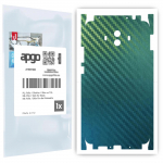 apgo Protective Skin Sticker for the back+sides compatible with Huawei Mate 10, Full Wrap Film, Foil, Vinyl - Pattern Carbon Chameleon CAKA1