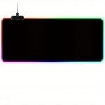 1 tk m&auml;nguri hiirematt, suur hiirematt, 13 v&auml;rvi LED-valgus arvuti m&auml;ngulauamatt, libisemisvastane kummip&otilde;hine veekindla kattega suur hiirematt 1pc 800x300x4mm must