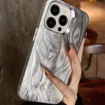 Luksuslik Camlet Pattern lasertelefoni &uuml;mbris iPhone 11 12 13 14 15 Pro Max Plus p&otilde;rutuskindlate kaitseraua &uuml;mbriste jaoks For iPhone 14Plus