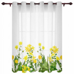 Kevadine vesiv&auml;rviline lill Hortensia Aknakardin Magamistoa elutoa taustakardin Kodu kaunistus K&ouml;&ouml;gi l&uuml;hike kardin 135W x 60H(cm)