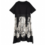 XITAO Women New Print Simplicity Irregular Dress GJ1021 One Size must