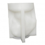 Hobusepea skulptuur, silikoonvorm, mittekleepuv korduvkasutatav 3D hobusepea, k&uuml;&uuml;nal, krohv, kunstivaik tehes isetehtud seebi aroomi k&uuml;&uuml;nlavormi k&auml;sit&ouml;&ouml;tarbed valge