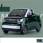 1/24 skaala WuLing MINI EV simulatsiooniautode kaunistus, sulamist survevalatud veoauto staatiline elekter v&otilde;ib ukse avada M&auml;nguauto kingitus kollektsiooni armastajatele 1/24-Size:12.8*5.8*5.6cm