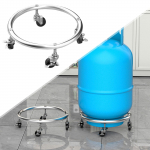 Gaasiballooni aluspaak ratastega fikseeritud hoiustamiseks k&ouml;&ouml;ki siseruumides Black NoBrake 28.7cm