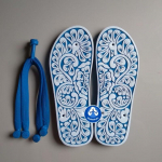 Sandaalid sussid Flipflop kummist rihmad Carve K&auml;sitsi valmistatud k&auml;sit&ouml;&ouml; paari kingakunst Lilledisain Meestele Naistele Unisex Kid 230 mm