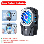 Juhtmeta vaigistatud mobiiltelefoni radiaatori jahutusventilaator pooljuht mobiiltelefoni jahutusradiaatori m&auml;ngujahuti iPhone Xiaomi Samsung jaoks
