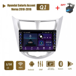 Carplay 2din Androidi autoraadio multimidia videopleier Hyundai Solaris Accent Verna 2010-2016 jaoks koos nupunupuga navigeerimisega GPS 2+32GB 1+16GB