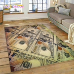 3D Rikas Dollar Euro Nael Raha Joonisfilm Vaip Magamistuppa Elutuppa Koju Diivani Kaunistus, Laste Suur Dekoratsioon P&otilde;randamatt 160cm x 230cm