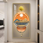 Abstraktne luksuslik kuldne l&otilde;uendimaal Rikas puuvalgus seinakunst Hirve plakatid ja v&auml;ljatr&uuml;kid elutoa veranda koridori sisekujunduseks 20x40cm Unframed merevaigukollane