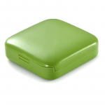 Push-Open Pill Organiser Medication 2 Section Box kaasaskantav reisikohver roheline