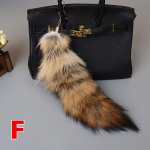 Charm Fashion K&auml;ekott Aksessuaarid V&otilde;tmehoidja Fluffy Fox Tail Fur v&otilde;tmehoidja ripats Lovely 40cm