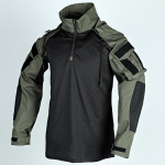 S&auml;rgid Multicam T-s&auml;rk Kapuutsiga Meeste s&auml;rk Airsoft Paintball Telkimisriided XL black