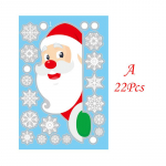 7Styles j&otilde;uludekoor staatiliste j&otilde;ulukleebistega seinad krohvitud aknaklaasi kleebis Lumememm