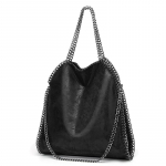 Naiste k&auml;ekotid Moodne disain K&auml;ekott Vabaaja tasku Naiste k&auml;ekott Kaasaskantav keti ja &otilde;larihmaga Crossbody kott S&uuml;nnip&auml;evakingitus 38x42x9cm must