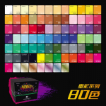 8/12/24/36/50/64/80/100 V&auml;rvimarkerid Alkohol Viltpliiats Manga Joonistusmarkerid Kahe pintsliga Kunst Koolitarbed Joonistuskomplekt Koolitarbed None