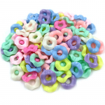 Lahtised helmed isetegemise hulgim&uuml;&uuml;k ripatsi jaoks 10/30 tk kaelakee k&auml;ev&otilde;ru &uuml;mmargune kiri kommiv&auml;rvi ehete valmistamine 10Pcs 13*18mm #5