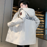 Stiilne kapuutsiga kevad/s&uuml;gis Bomber jope: Vastupidav, mugav istumine, t&auml;hestiku muster &ndash; igap&auml;evane h&auml;davajalik M