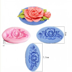 &Otilde;petlik isetegemise silikoonvorm, 6,6 cm, &uuml;hekordne mini-lillega fondantvorm random