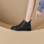 Esimene kiht lehmanahka Kevad Ehtne Nahk Aukudega Naiste Paeltega Naiste Nahksaapad Suur Suurus Vabaaja Jalan&otilde;ud 38