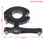 Jalgratta veepudeli hoidiku adapteri juhtraud veetassi riiuli kronsteini klambriklamber double screw adapter must