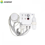 Dental Portable Turbine Unit with Weak Suction Dental Equipment Air Unit with 2 Handpiece Tubes 3 way syringe Teeth Whitening 2 holes