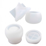 Vaigukarbi vormid kaanega 3D purgi silikoonvormi nipsasjad hoiukonteinerite karbi vorm vaigu valamiseks kodukaunistamiseks