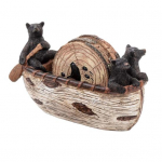 1 komplekt Alusealuste musta karu kanuualusega K&auml;sit&ouml;&ouml;na valmistatud vaigust kuuma potti n&otilde;udehoidik Kuumakindel joogitass Alusealus Trivet Mat talumaja kodukaunistus must