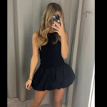 Seksikas kootud minikleit naistele elegantne seljata varrukateta puhvis kleidid naissoost 2024 kevad-suvi pidu mood valge l&uuml;hike r&uuml;&uuml; S