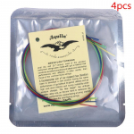 4 tk Ukulele kitarrikeelte komplekt v&auml;rvilised nailonkeeled 21/23/26 tollise ukulele jaoks Color--Bulk pack