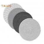 4 tk kootud lauamatid 18 cm l&auml;bim&otilde;&otilde;duga kuumakindlad p&otilde;randaalused k&ouml;&ouml;gi jaoks Puuvillane k&ouml;is lauamatid Bohemian talumaja sisekujundus 4pcs kohv