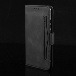 Iphone 16 Pro Max 15 Plus 14 13 12 11 Mini 8 7 pLUS rahakoti&uuml;mbris, magnetiline klappkaardi fotohoidik, nahast mobiiltelefon Funda iphone 16 Pro Plus must