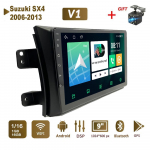 Android Autoraadio Stereo Suzuki SX4 2006-2013 jaoks GPS Navigatsioon 2DIN 4 S&uuml;damikuga Multimeediam&auml;ngija Autoradio 1+16GB