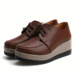 Naiste platvormkiiluga mokassiinid, paeltega kinnitatavad &uuml;mara ninaga k&otilde;rgendatud kingad, universaalsed mokassiinid 42