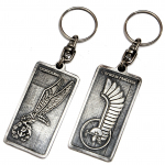 Silent Unseen - Silver-plated key ring, purse decoration, backpack pendant by Art-Dog brand