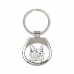 Nebelung Cat - keychain with a cat, keychain with a print, personalized pendant from the Art-Dog brand